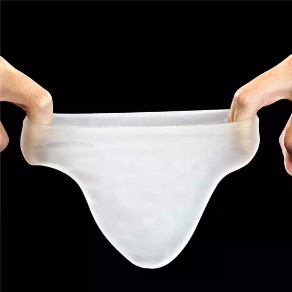 Masażer penisa mega jajo prążki Giant +żel, róż