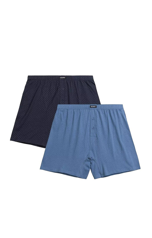 Bokserki Atlantic 2MBX-073 A'2 M-3XL granatowy-niebieski
