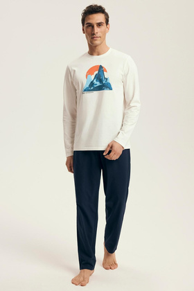 Piżama Henderson Core 43475 Loji dł/r M-3XL white