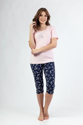 Piżama Regina 700 kr/r M-XL W25 damska różowy