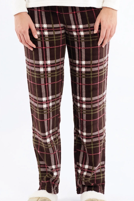 Ciepła polarowa piżama damska z napisem LILIANA, biała