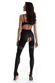 Glamour 80 DEN Rajstopy z wycięciem w kroku, black