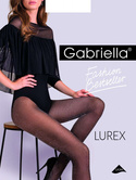 Rajstopy Gabriella 435 Lurex 20 den 2-4 nero-gold