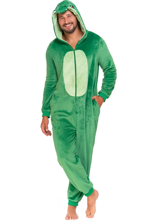 Kombinezon, onesie dinozaur PDD5100-009, zieleń