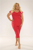 Piżama De Lafense 889 Visa kr/r 3XL-4XL malinowy