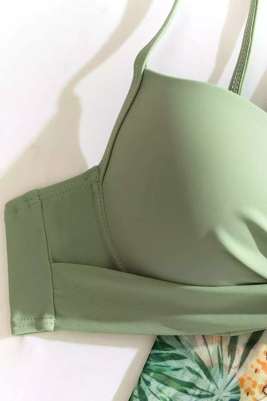 Strój kąpielowy push-up 3 części z narzutką CYPR