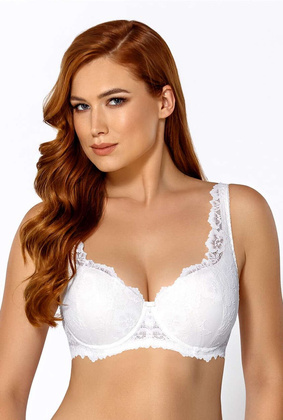 Biustonosz usztywniany Mefemi Telimena Big biały