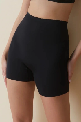 Modelujące bezszwowe figi z długimi nogawkami Faja Pantalón 504, negro-czarny