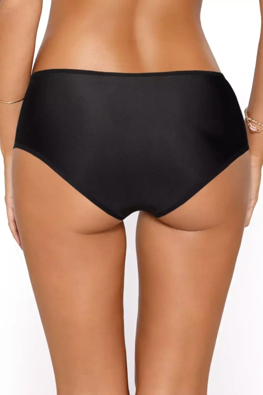 Figi z wysokim stanem ELLIE z mikrofibry, czarne