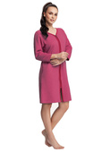 Szlafrok Luna 214 dł/r 4XL damski morelowy