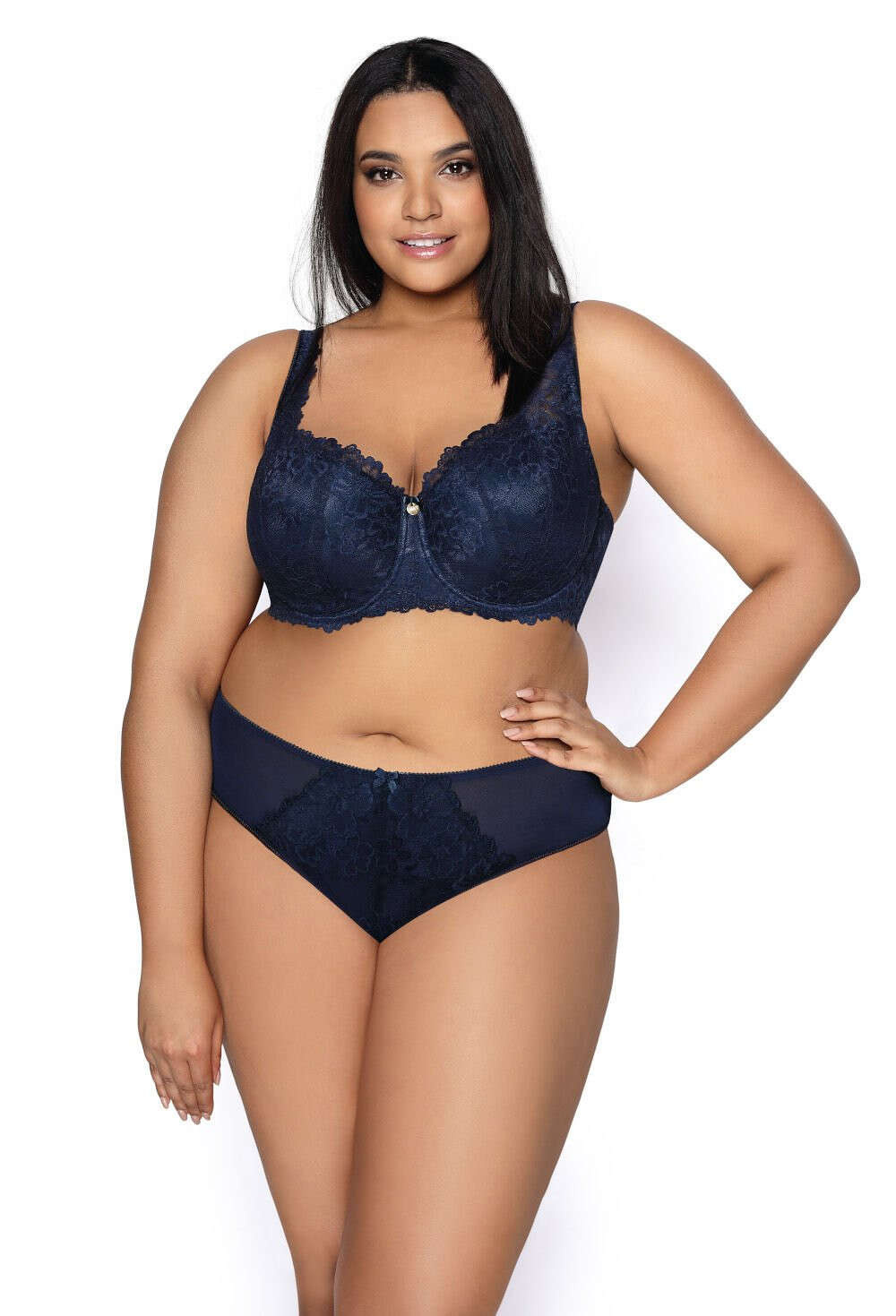 Biustonosz full cup Mat M-053/22 Carmela Big Granatowy granatowy