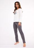 Piżama Cornette 855/428 Friends dł/r Christmas 3XL-5XL ecru