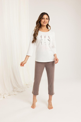 Piżama Regina 703 3/4 2XL Z25/26 damska ecru