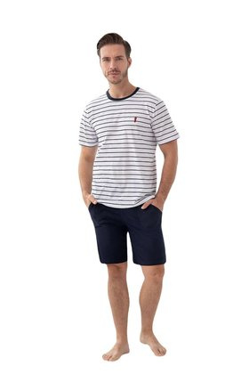 Piżama Luna 808 kr/r 3XL męski granatowy