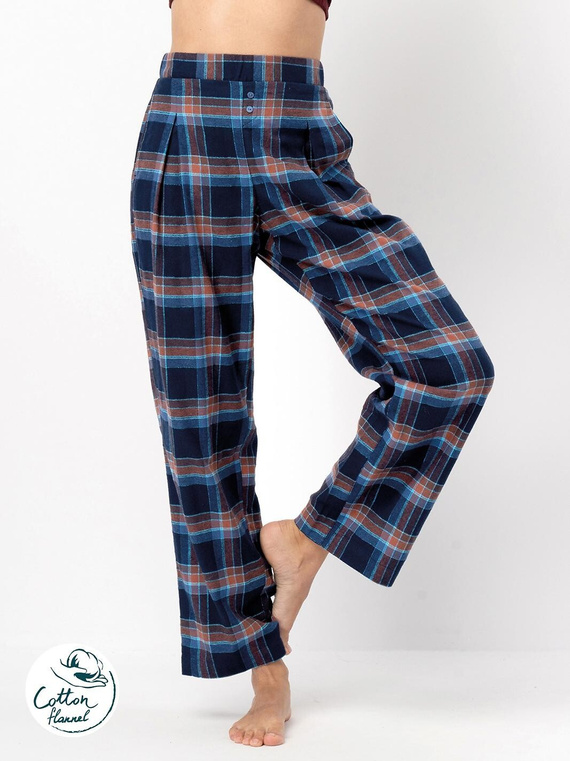 Spodnie piżamowe Key LHE 431 B25 S-XL granatowy