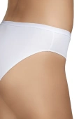Dwupak klasycznych bawełnianych fig typu bikini 400, blanco-białe