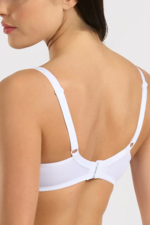 Biustonosz miękki koronkowy Delia, Bianco/Biały