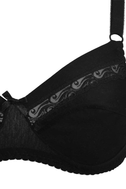 Biustonosz Bawełniany Miękki Falck 90, nero/czarny