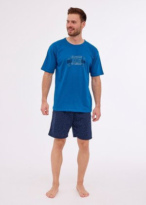 Piżama Cornette 326/274 Pixels kr/r S-2XL męska morski