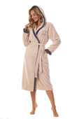 Szlafrok L&L 2419 Tess długi S-2XL damski angora