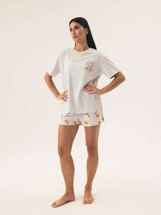 Piżama Henderson Ladies 42684 Naranja kr/r S-2XL pale blue