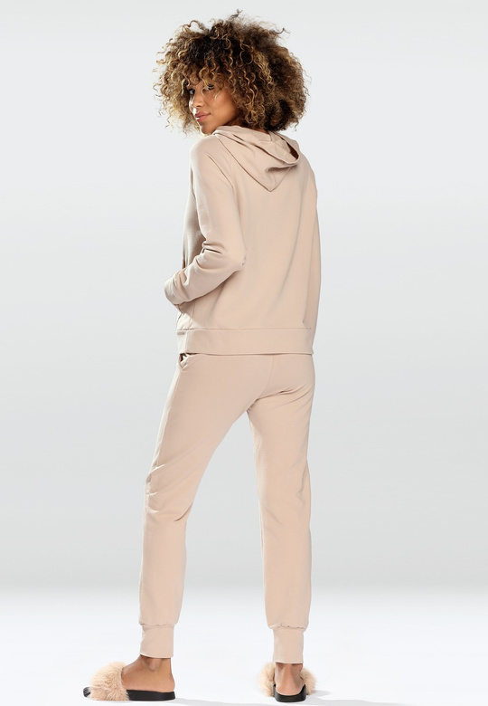 Modny komplet damski/dres z kapturem Seattle, beżowy