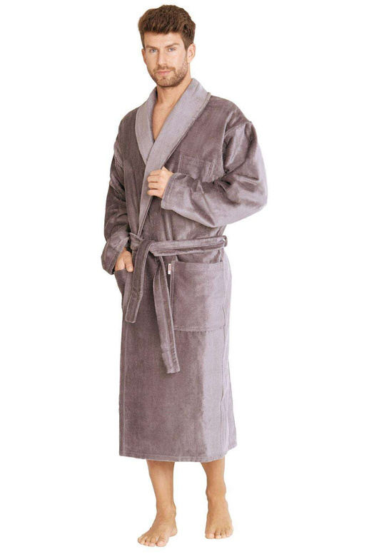 Szlafrok De Lafense 803 M-2XL męski granatowy