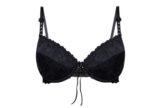 ZESTAW Biustonosz push-up + figi DAMARIS, czerń