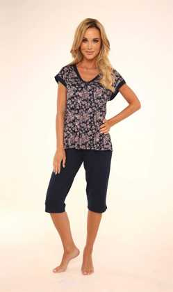 Piżama De Lafense 491 Mia kr/r 3XL granatowy