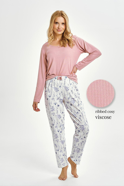Piżama Taro 3456 Caroline dł/r M-XL Z25/26 damska różowy