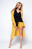 Sensis kardigan typu homewear Milee, mustard