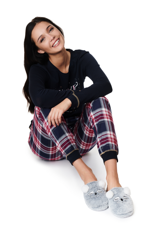 Ciepłe kapcie Ziggy 39305, szare