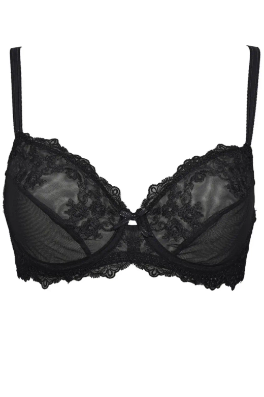 Biustonosz Miękki Koronkowy Glam 1940, nero/czarń