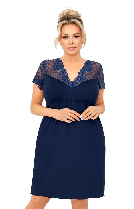Koszula Donna Livia kr/r 3XL-6XL dark blue