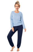 Piżama Donna Star Long dł/r S-2XL dark blue