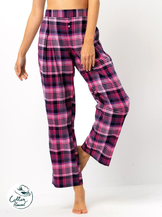 Spodnie piżamowe Key LHE 490 B25 S-XL fuksja