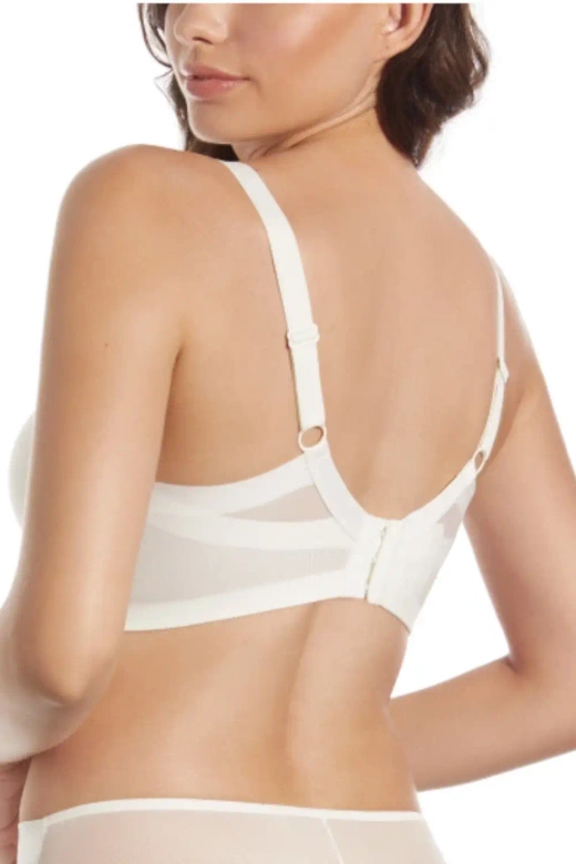 Gładki miękki biustonosz bez fiszbin BETTY, perłowy marfil