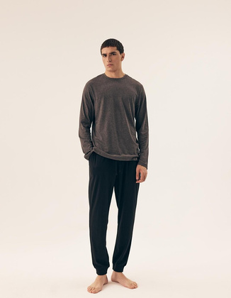 Piżama Henderson 43034 Mike dł/r M-3XL grey