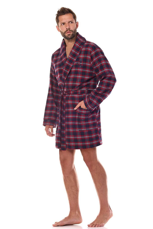 Szlafrok L&L 2470 Ben M-2XL granatowy