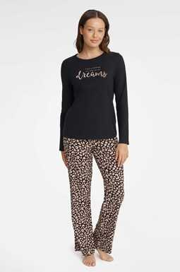 Piżama Gino 40935-99X Czarna