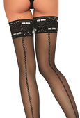 Zmysłowe pończochy ze szwem, 20 DEN AVELINE BLACK