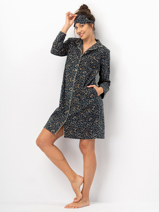 Koszula Key LND 706 B25 dł/r S-XL damska granatowy