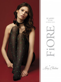 Rajstopy Fiore G 5976 Be Merry 40 den 2-4 kolekcja świąteczna black-red