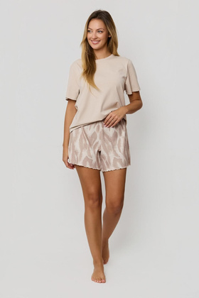 Piżama Mefemi Noelia PC82 kr/r S-2XL cappuccino