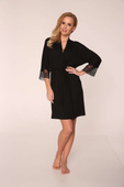 Szlafrok De Lafense 342 Fanny S-2XL damski czerwony