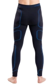 Ciepłe termoaktywne męskie legginsy KMT3500-001, niebieskie