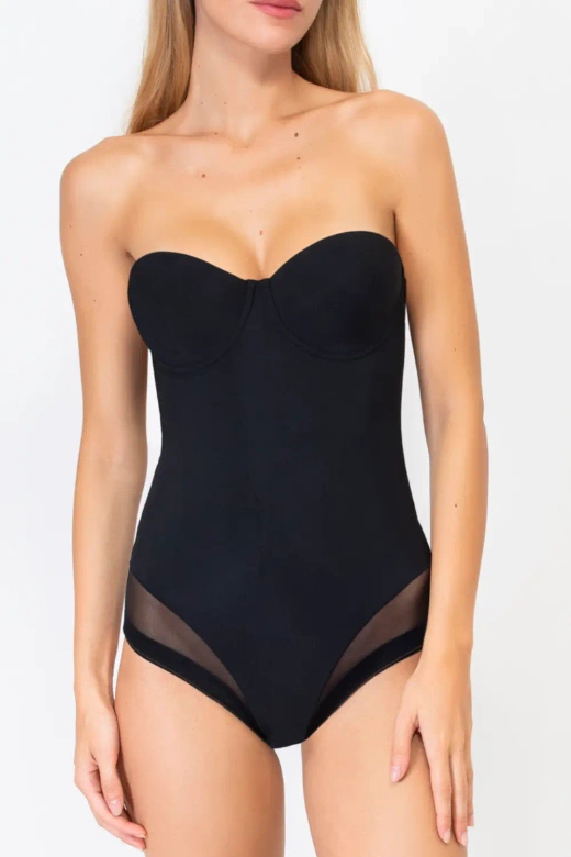 Modelujące gładkie body EVERYBODY 1852, nero/czerń