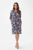 Szlafrok Luna 390 S-XL W25 damski granatowy