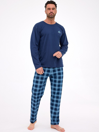 Piżama Cornette 124/314 dł/r North S-2XL męska granatowy