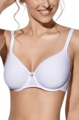 Biustonosz usztywniany gładki FABIOLA, blanco-biały